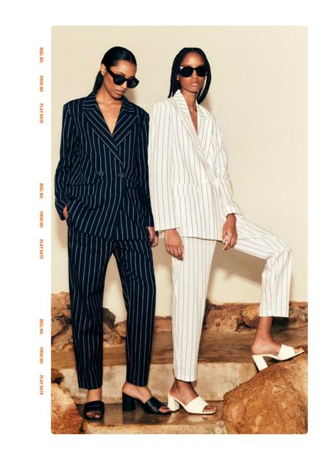 Imagen - Traje de raya diplomática con blazer cruzada y pantalón de vestir