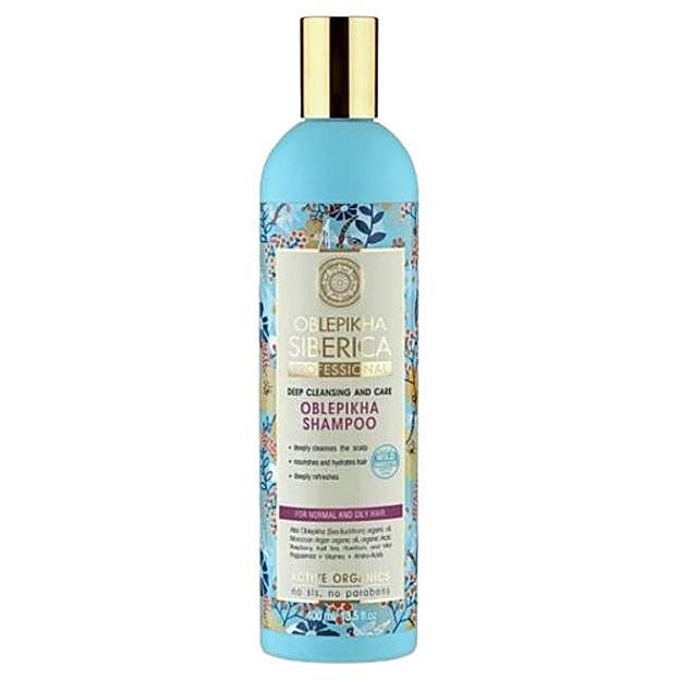 Champú para cabello normal y graso de Oblepikha.