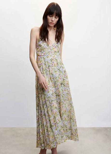 Imagen - Vestido plisado vaporoso con floral print
