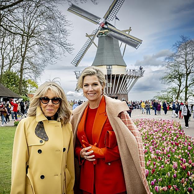 Brigitte Macton y Máxima de Holanda.