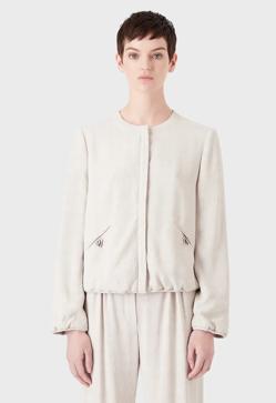 Imagen secundaria 2 - Conjunto de chaqueta y pantalón con tejido jacquard de Emporio Armani.