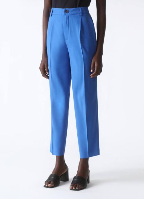 Imagen - Pantalón de traje cropped en azul