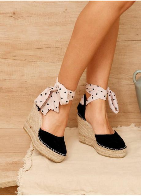 Imagen - Alpargatas con cintas de lunares