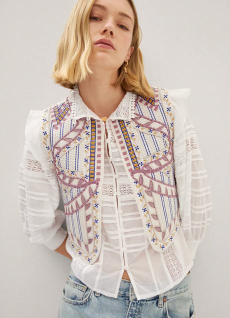 Imagen - Chaleco estampado de Mango (39,99 euros)