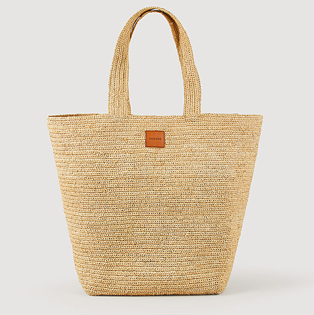El bolso de rafia de Sandro.