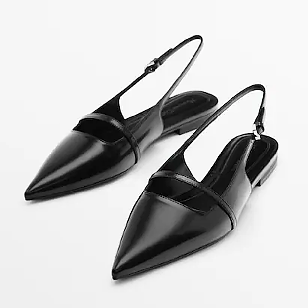 Los zapatos negros de Massimo Dutti.