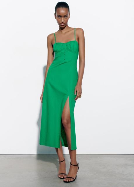 Imagen - Vestido verde de Zara (29,99 euros)