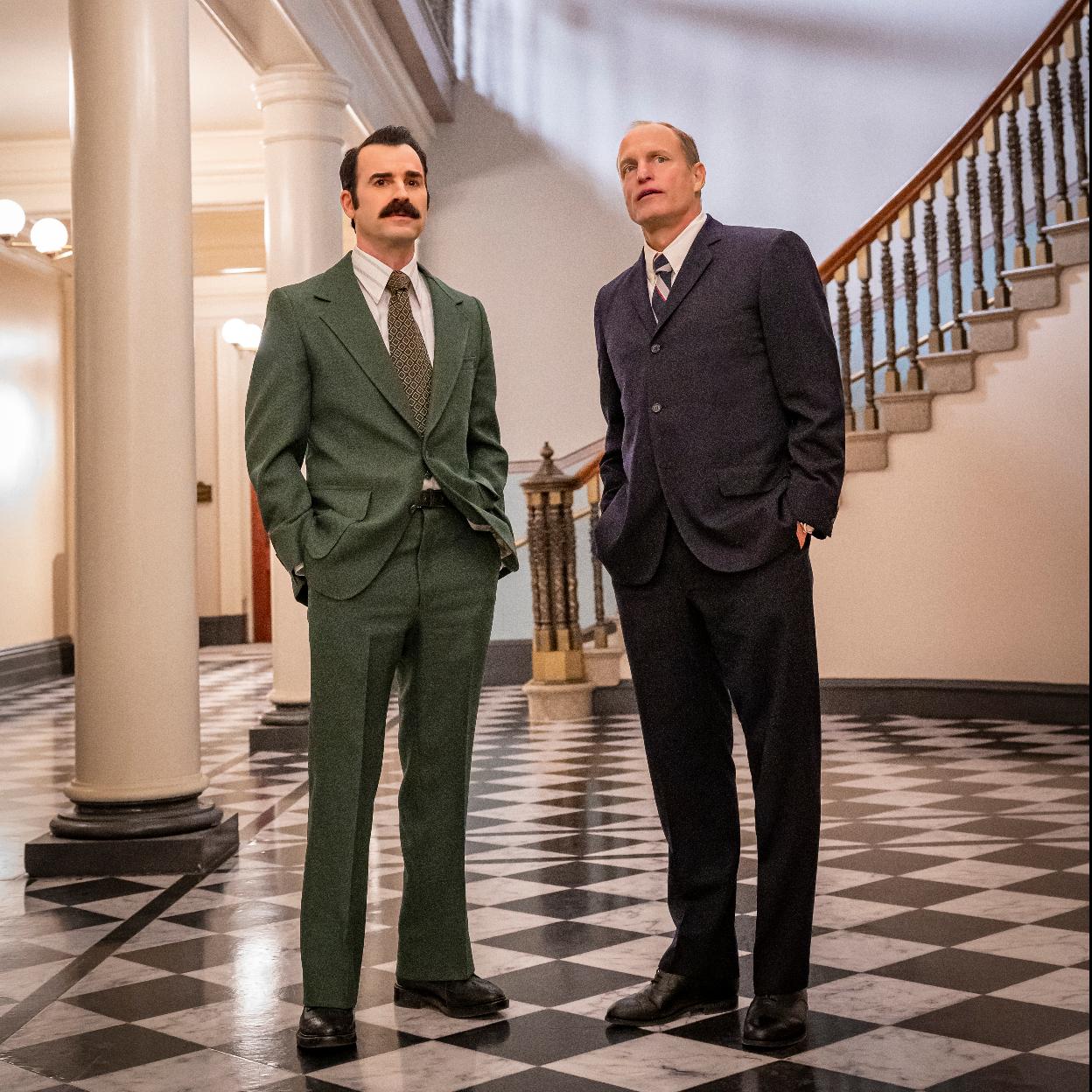 Los protagonistas de Los fontaneros de la Casa Blanca, la nueva sátira política de HBO Max. 