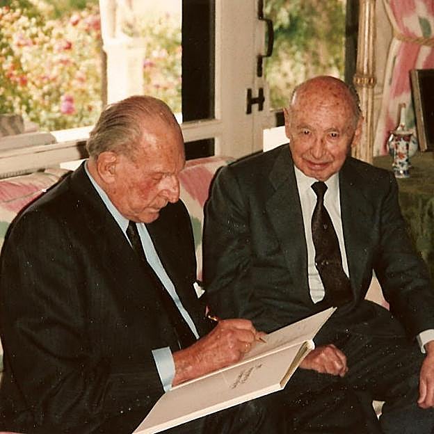 El conde de Montarco junto a Juan de Borbón, abuelo del rey Felipe VI. 