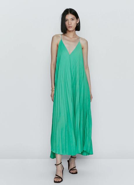 Imagen - Vestido verde de Massimo Dutti (129,99 euros)