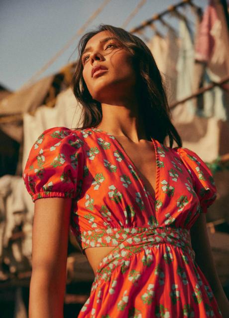 Imagen - Vestido midi cut out con estampado