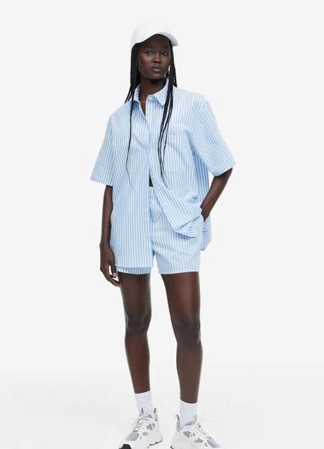 Imagen - Total look de rayas con camisa de manga corta y bermudas