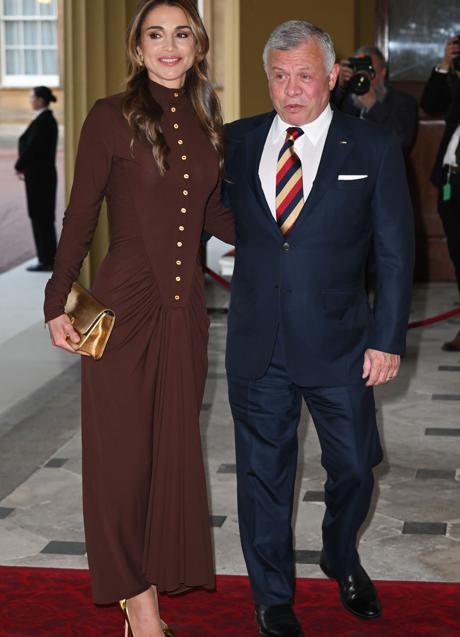 Imagen - Hassan y Rania de Jordania, en la alfombra roja de Buckingham Palace. (FOTO: GTRES)