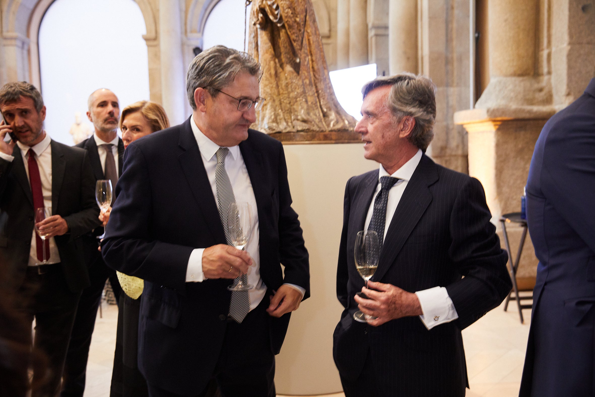 Óscar Campillo, director de Relevo, con Tomás Pereda, vicepresidente de la Fundación Más Humano.