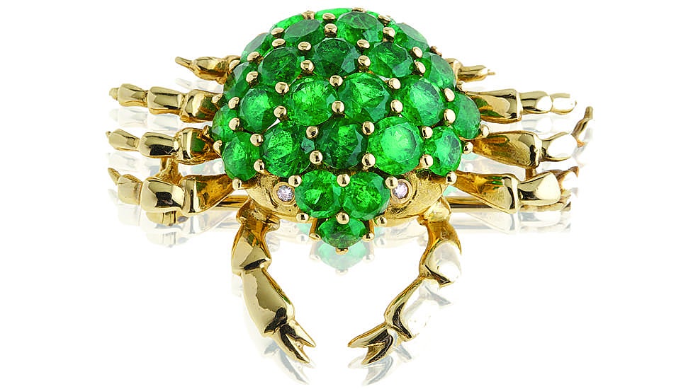 Broche con forma de cangrejo, de Grassy.