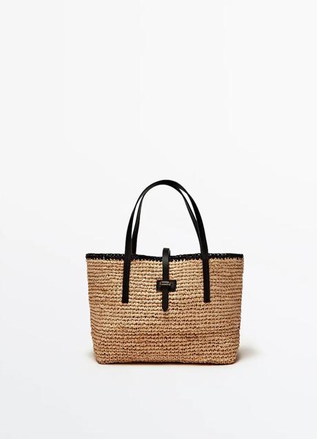Imagen - Bolso de rafia de Massimo Dutti (99,99 euros)