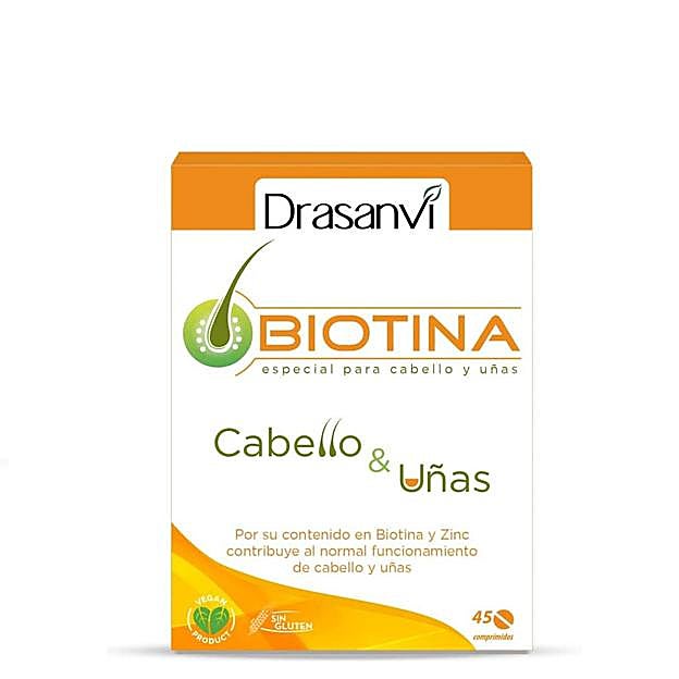 Suplemento con biotina y hierro para el pelo de Drasanvi. Precio: 7,60 euros