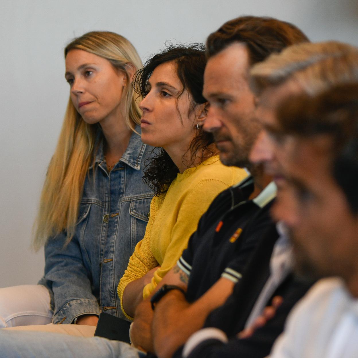 Mery Perelló en la rueda de prensa de Rafael Nadal.
