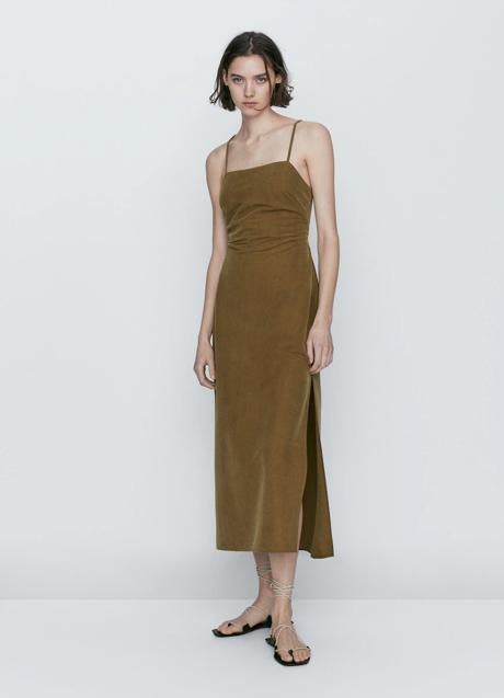 Imagen - Vestido caqui de Massimo Dutti (79,95 euros)