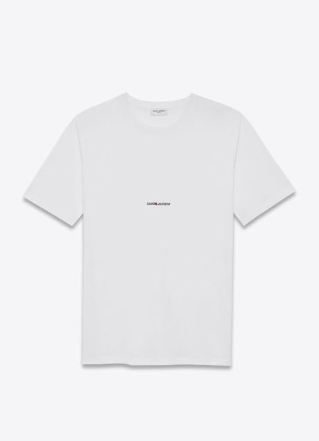 Imagen - Camiseta banca de Saint Laurent. Foto: Farfetch.