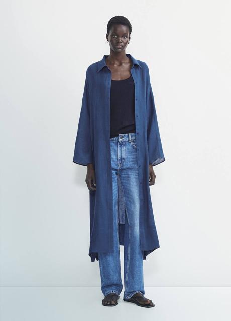 Imagen - Camisa larga azul