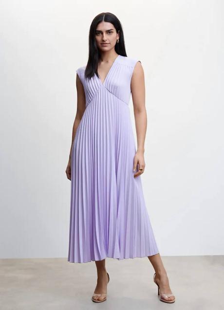 Imagen - Vestido plisado lila