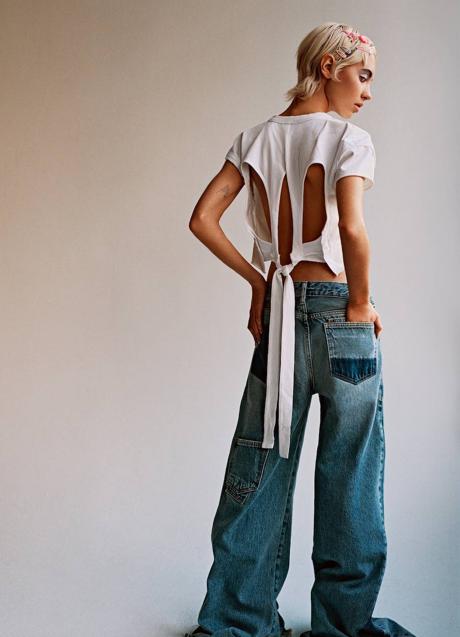 Imagen - Vaqueros patchwork acampanados