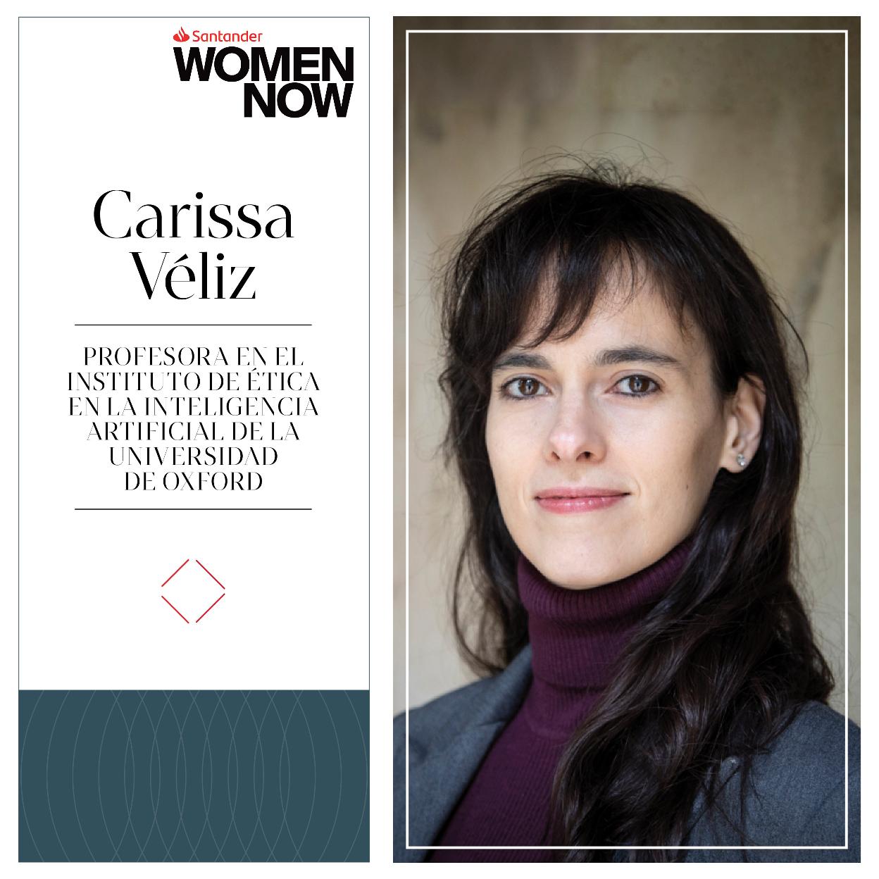 La filósofa Carissa Véliz, experta en ética de la inteligencia artificial, estará en Santander WomenNOW. 
