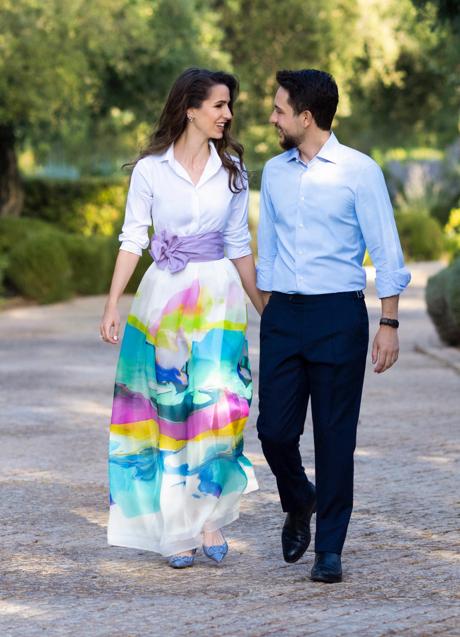 Imagen - Hussein de Jordania y Rajwa Al Saif.