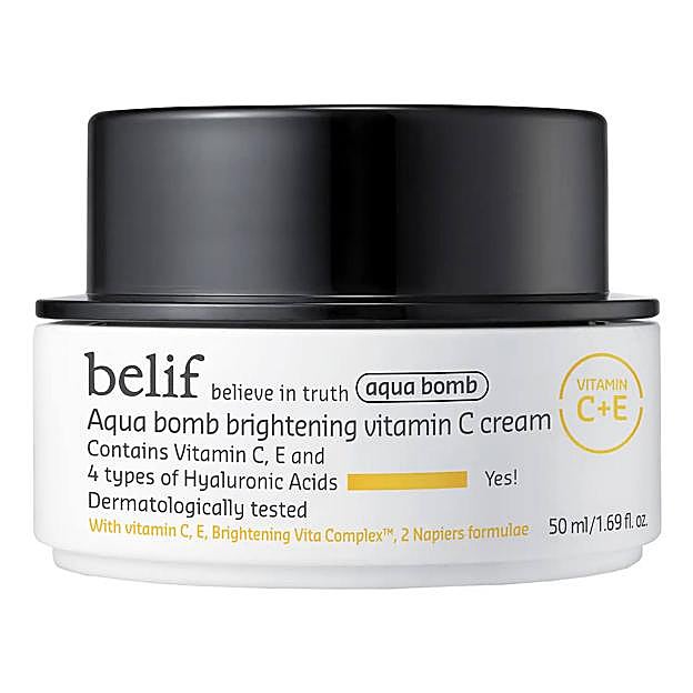 Aqua Bomb Brightening Vitamin C Cream de Belif. Precio: 39,99 euros