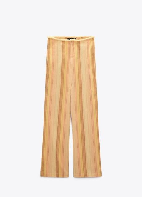 Imagen - Pantalones de lino con estampado a rayas