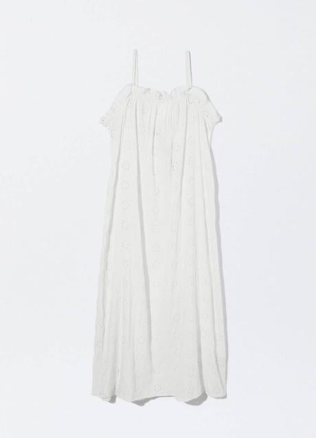 Imagen - Vestido largo de algodón blanco
