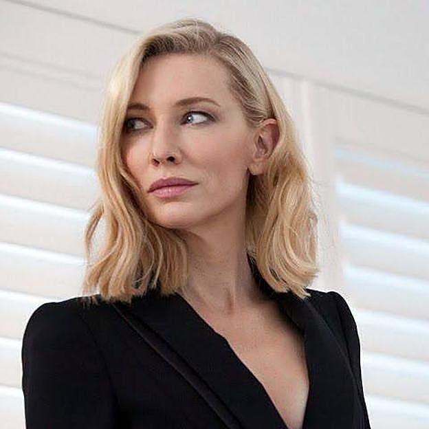 Cate Blanchett con corte de pelo corto para pelo fino tipo clavicut