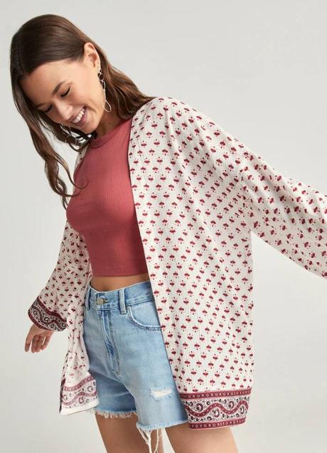 Imagen - Kimono corto con print paisley