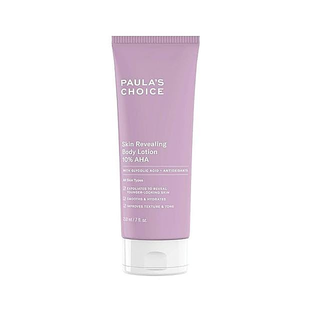 Exfoliante corporal con ácido glicólico de Paulas'Choice.
