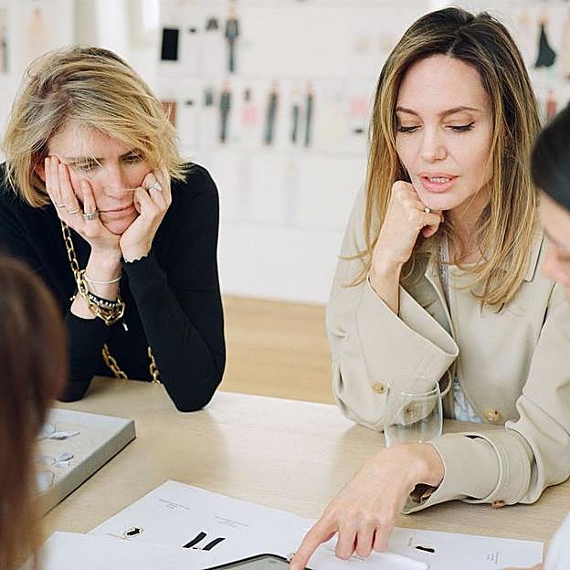 Angelina Jolie en su colaboración con Chloé.