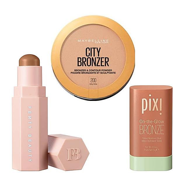 Los bronceadores de maquillaje.