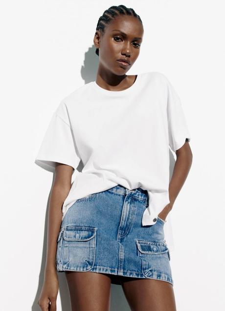 Imagen - Minifalda cargo en tejido denim