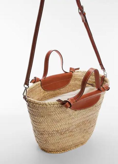Imagen - Bolso de rafia de Mango (69,99 euros)