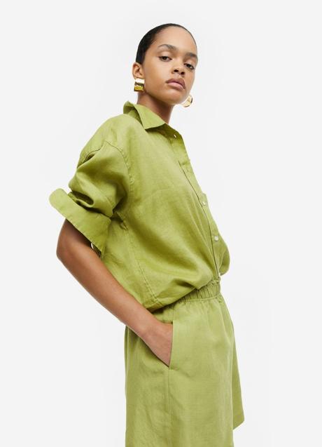 Imagen - Conjunto de lino de H&M: pantalón 14,99 euros y camisa 29,99 euros.