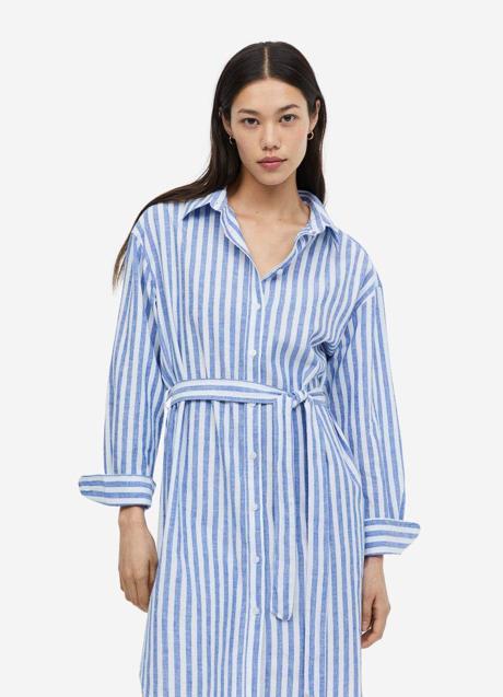 Imagen - Vestido camisero a rayas