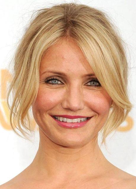 Imagen - Cameron Diaz con flequillo largo en cara redonda