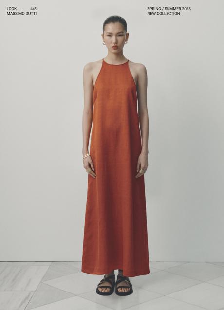 Imagen - Vestido naranja de Massimo Dutti (99,99 euros)