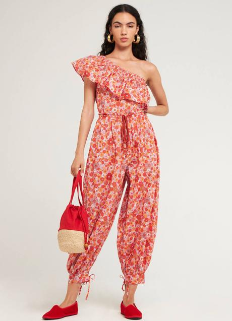 Imagen - Mono de flores rojo