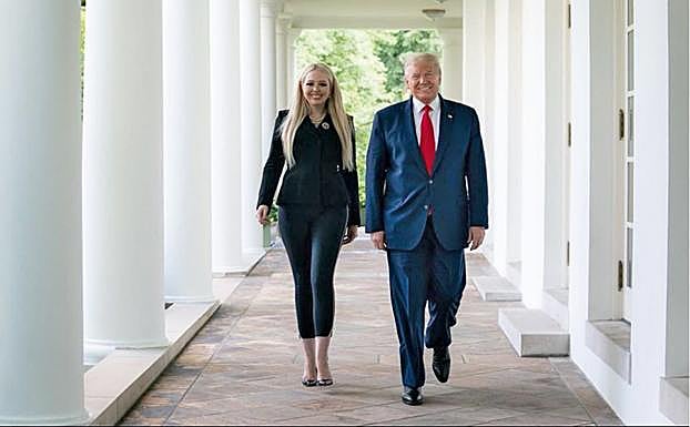 Tiffany y su padre, Donald Trump.