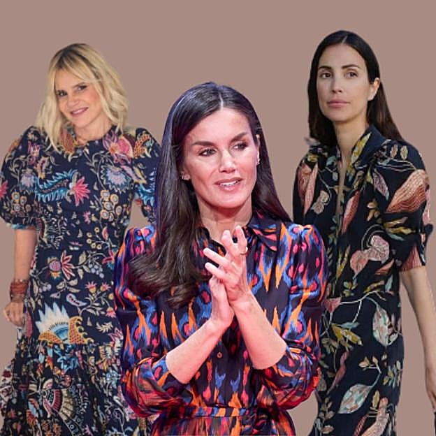 La reina Letizia, Eugenia Martínez de Irujo o Tamara Falcó: esta es la marca de vestidos estampados viral que ha enamorado a royals e influencers