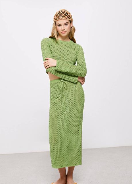 Imagen - Falda de crochet entallada estilo tubo