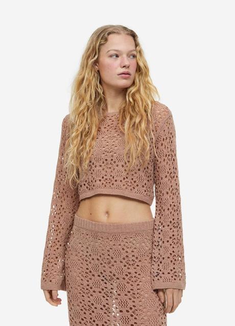 Imagen - Jersey calado cropped