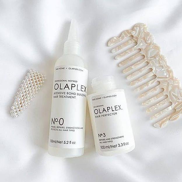 Combinación de Olaplex nº0 y Olaplex nº3
