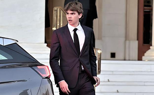 Miguel Urdangarin, en el funeral de Constantino de Grecia. 